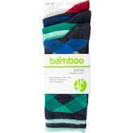 Non food Bamboe herensokken 3-pack gekleurd 39/42