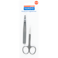 Altijd handig Pincet en nagelschaar rvs