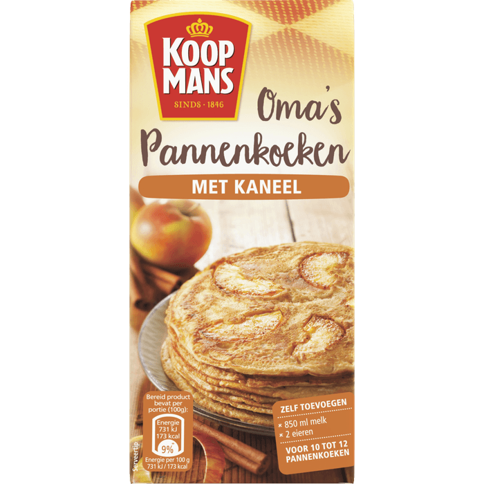 Koopmans Mix voor oma's pannenkoek kaneel