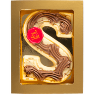 Le Chocaleur Chocoladeletter wit speculaas