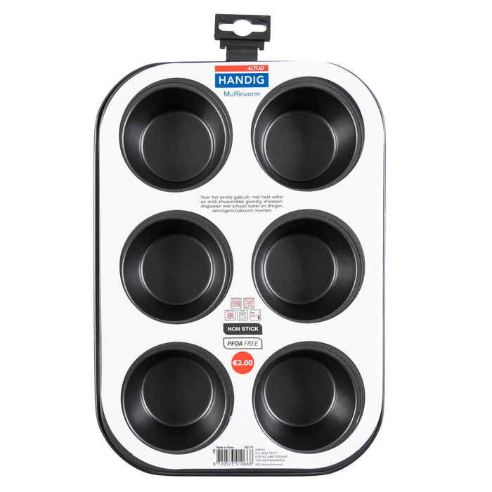 Altijd handig Muffinvorm voor 6 muffins