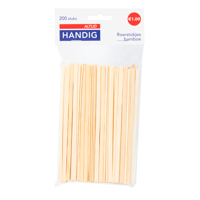 Altijd handig Roerstokje bamboe