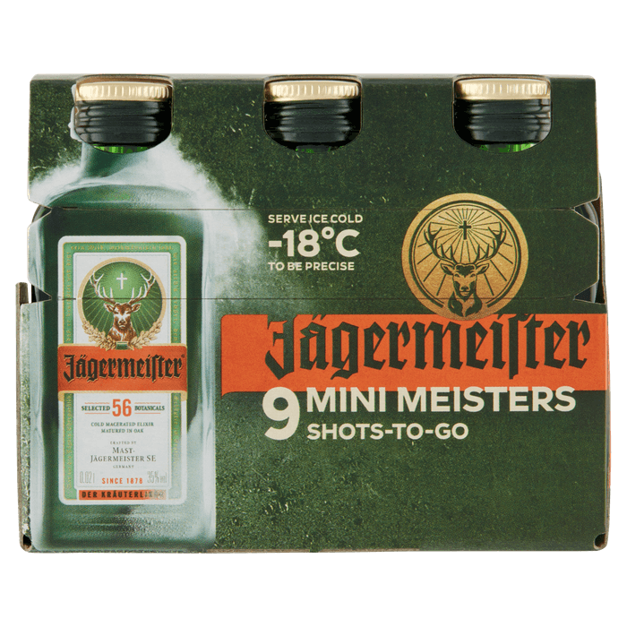 Jägermeister Kruidenbitter shotje 9 stuks