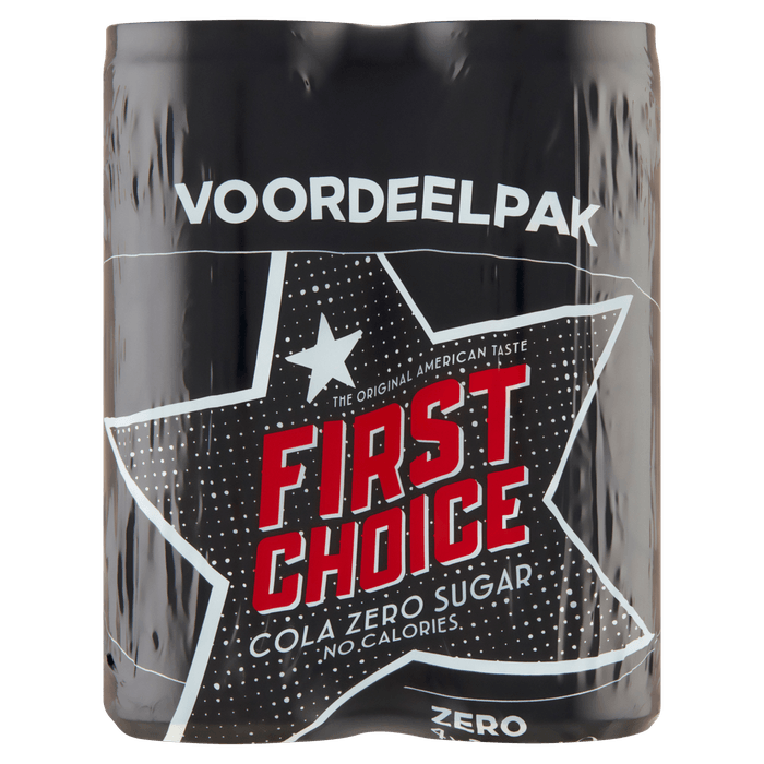 First Choice Cola Cola zero sugar 4x25 cl