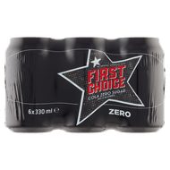 First Choice Cola Cola zero sugar 6x33 cl