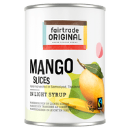 Fairtrade Mango schijven op lichte siroop