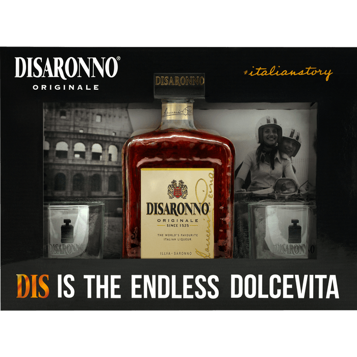 Disaronno Originale cadeauverpakking met 2 glazen