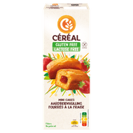Céréal Mini cakes met aardbeienvulling 6 stuks