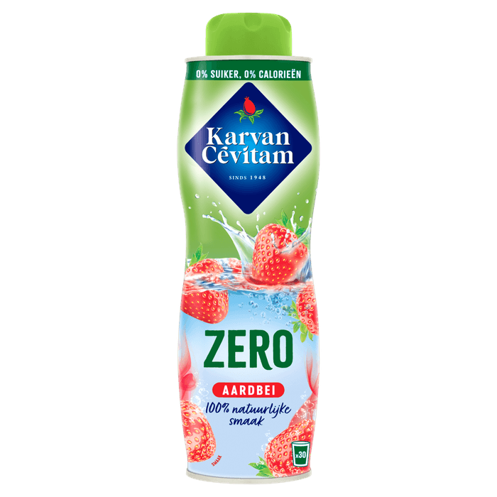 Karvan Cevitam Limonadesiroop aardbei 0%