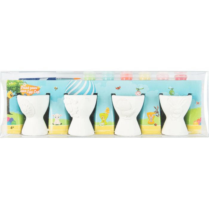 Easter paint your own egg cups 4 pcs + 6 paints