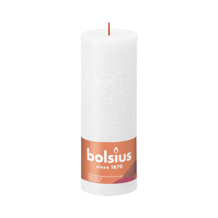 Bolsius Kaars rustiek wit