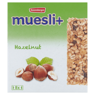 Muesli+ Hazelnoot 8 st.