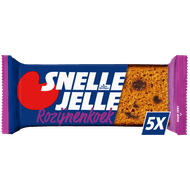 Snelle Jelle Ontbijtkoek rozijnen 5 stuks