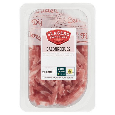 Slagerskwaliteit Baconreepjes