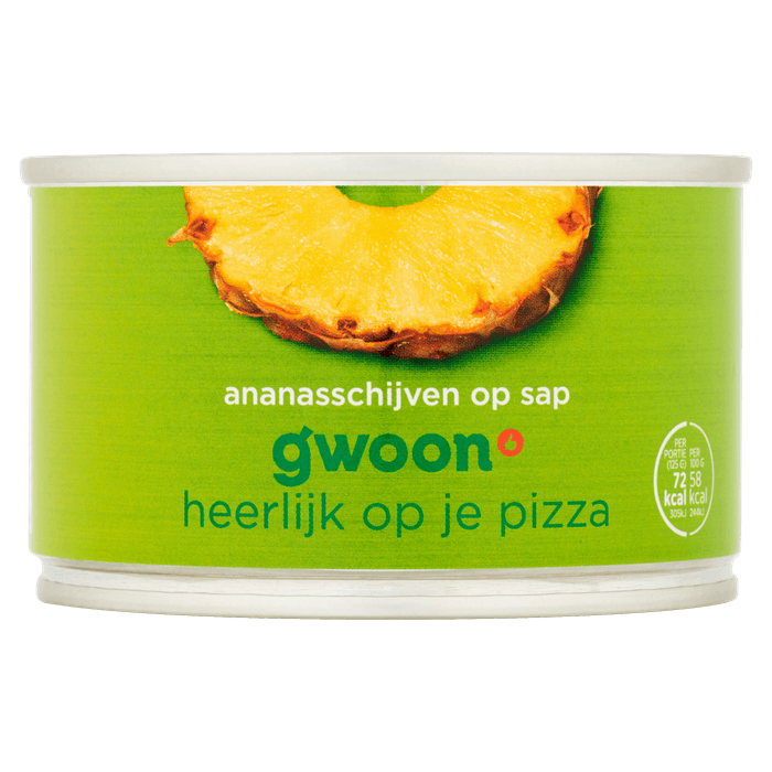 G'woon Ananasschijven op sap