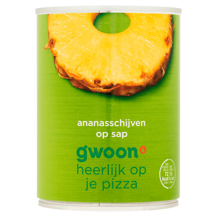G'woon Ananasschijven op sap