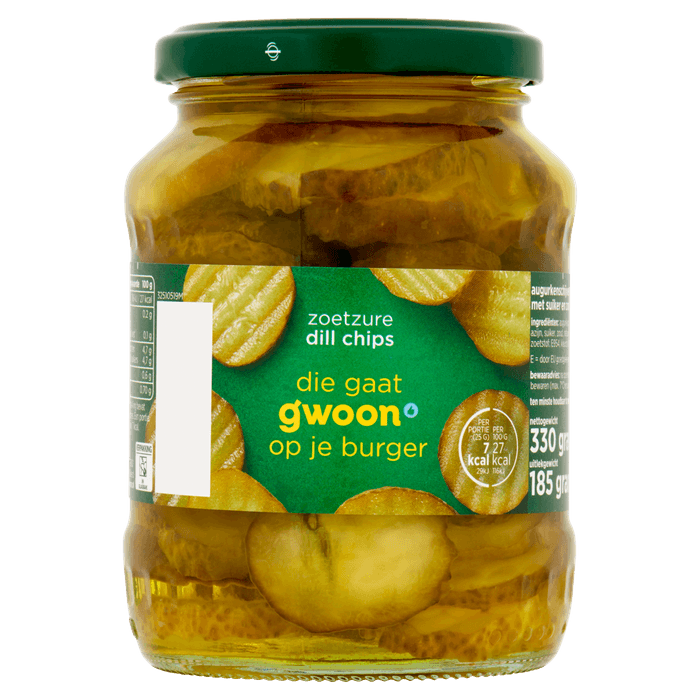 G'woon Augurkschijfjes zoetzuur