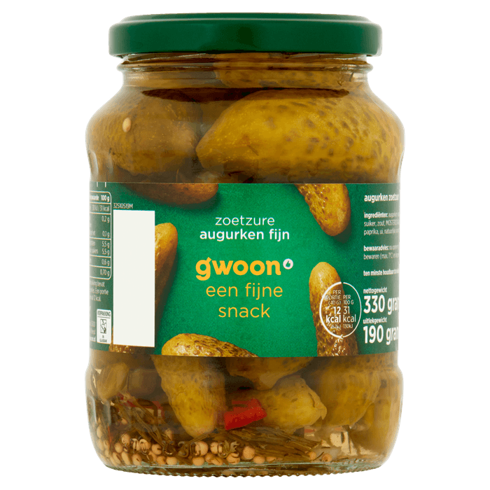 G'woon Augurken fijn zoetzuur