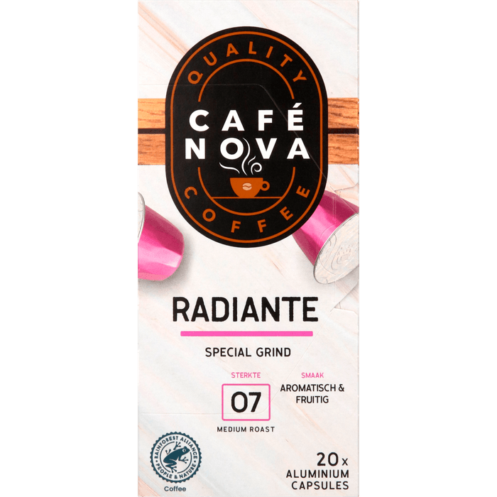Cafe Nova Koffiecups espresso radiante