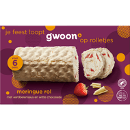 G'woon Meringuerol aardbei witte chocolade