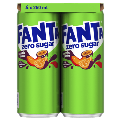 Fanta Exotic zero sugar 4x25cl
