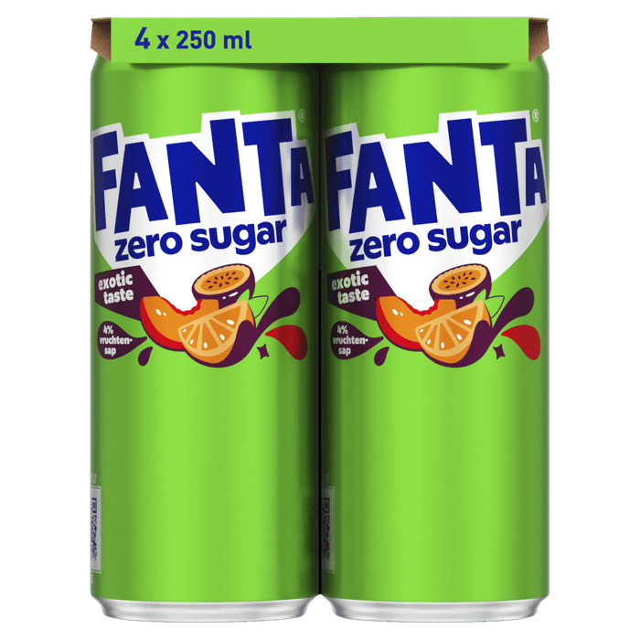 Fanta Exotic zero sugar 4x25cl