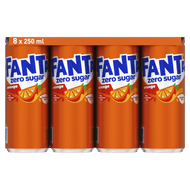 Fanta Orange no sugar 8x25 cl