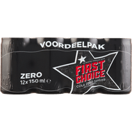 First Choice Cola Cola zero sugar 12x15 cl