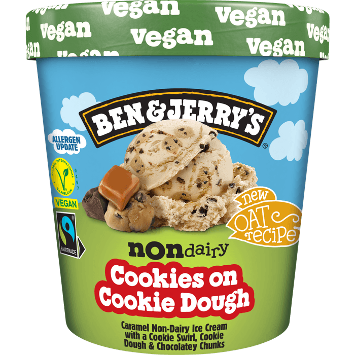 Ben & Jerry's Cookies on cookie dough non dairy