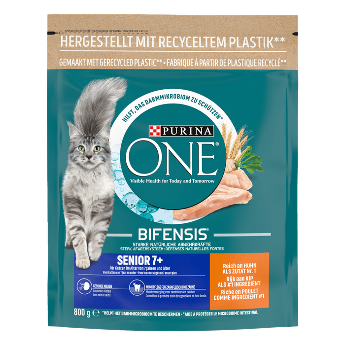 Purina One Kattenvoer senior kip & volkoren granen