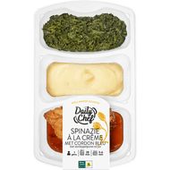 Daily Chef Spinazie a la creme met cordon bleu en puree
