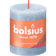 Bolsius Kaars rustiek sky blue 80/86