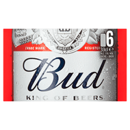 Bud Pilsener 6x33 cl