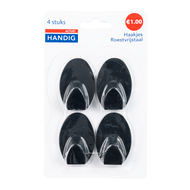 Altijd handig Haakjes rvs zwart