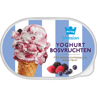 Hertog Ijs yoghurt bosvruchten