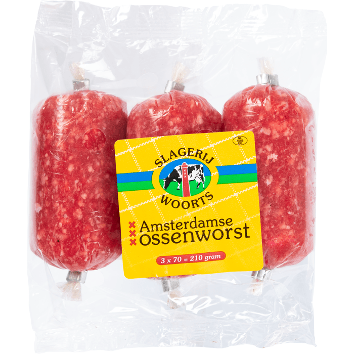 Woorts Ossenworst 3 stuks