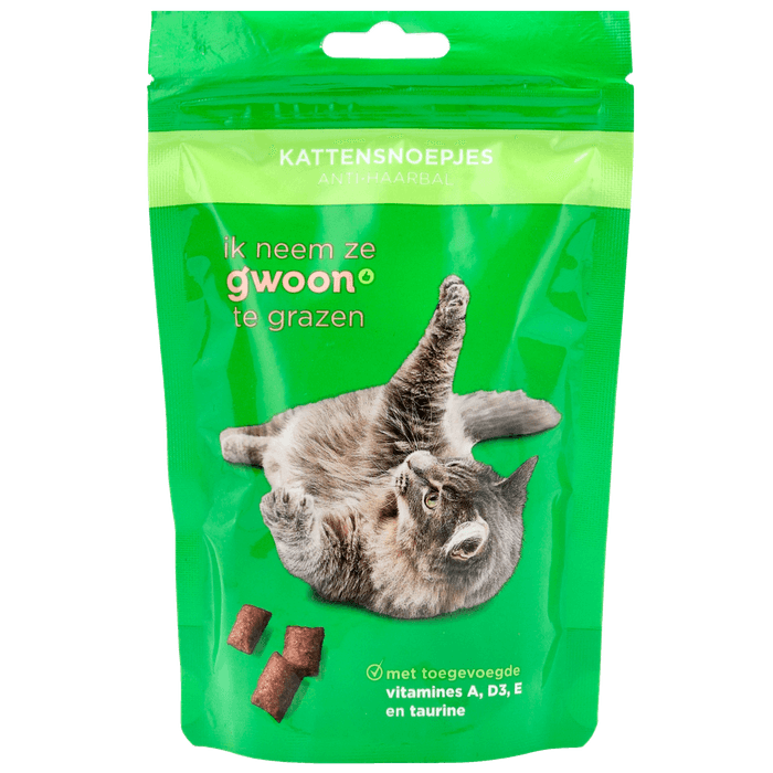 G'woon Kattensnoepjes anti haarbal