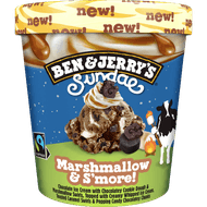 Ben & Jerry's Sundae marshmallow & s'more!