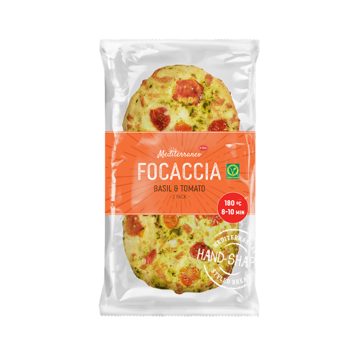 Boboli Duo focaccia basillicum & tomaat