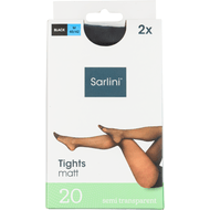 Panty 20 denier mousse zwart 40/42