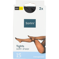 Panty 15 denier lycra zwart 36/38