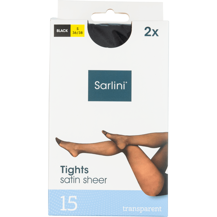 Panty 15 denier lycra zwart 36/38