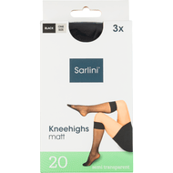 Kneehigh socks black 20 denier mousse