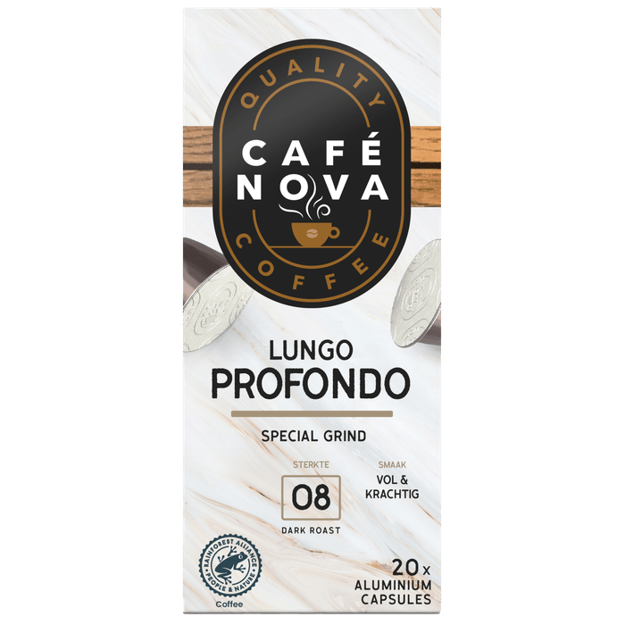 Cafe Nova Koffiecups lungo profundo