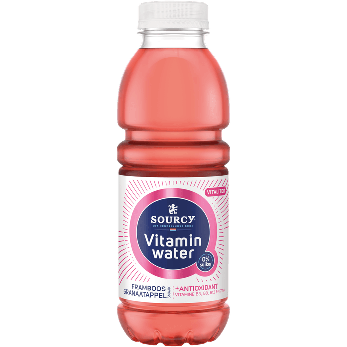 Sourcy Vitaminwater framboos-granaatappel