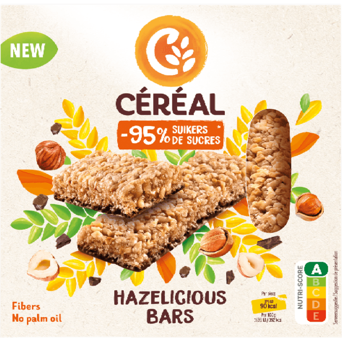 Céréal Graanrepen hazelicious 3 st.