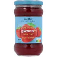 G'woon Jam aarbei minder suiker