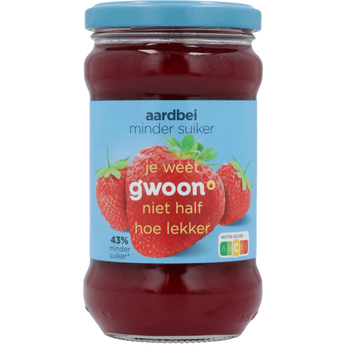 G'woon Jam aarbei minder suiker