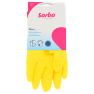 Huishoudhandschoenen geel l