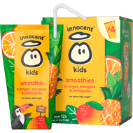 Innocent Kids smoothie sinaasappel mango ananas 4 stuks